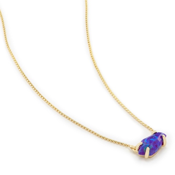 Kendra Scott Jayde Purple Kyocera Opal Necklace - Picture 4 of 4